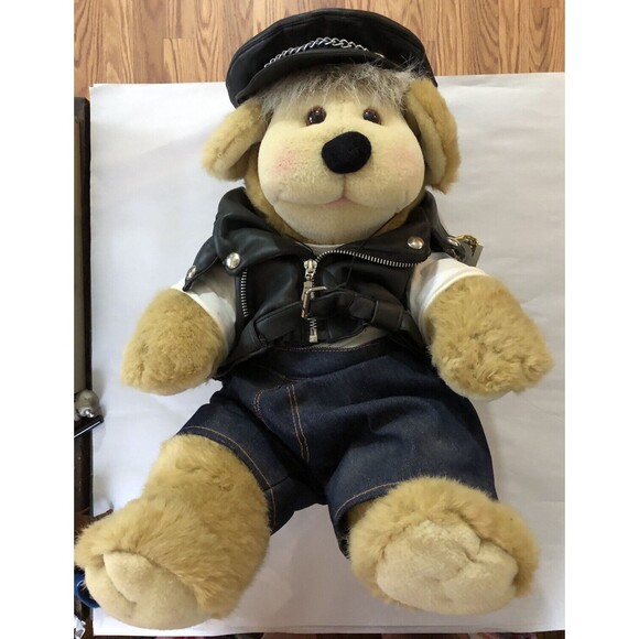 All Stuffed Up Bear Biker Boy Linda Novick Certificate No. 259/3500 - Picture 1 of 9